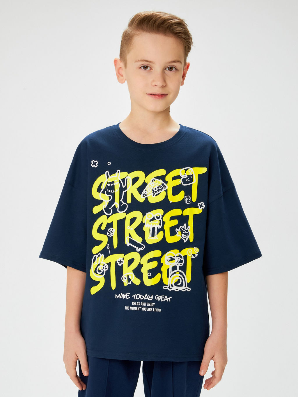 ACOOLA / Футболка детская для мальчиков Moric холодный синий