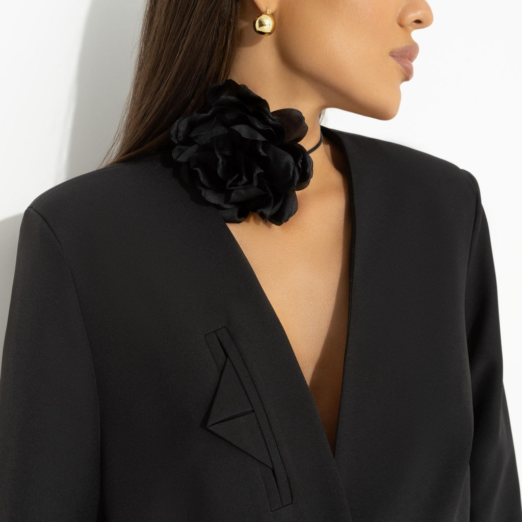 Жакет с подплечниками, Власть в деталях (черный) - Charutti фото 3