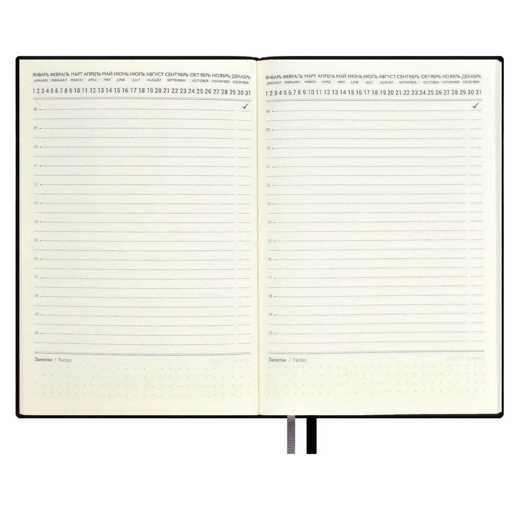 Ежедневник недатированный ESCALADA, #проМани, А5, 160 л., арт. 67261/ 15 ТИВОЛИ ЧЁРНЫЙ