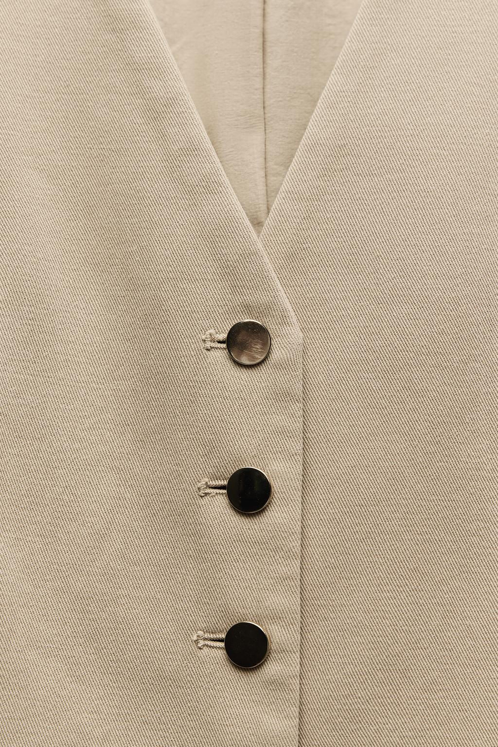 TWILL WAISTCOAT - Zara фото 5