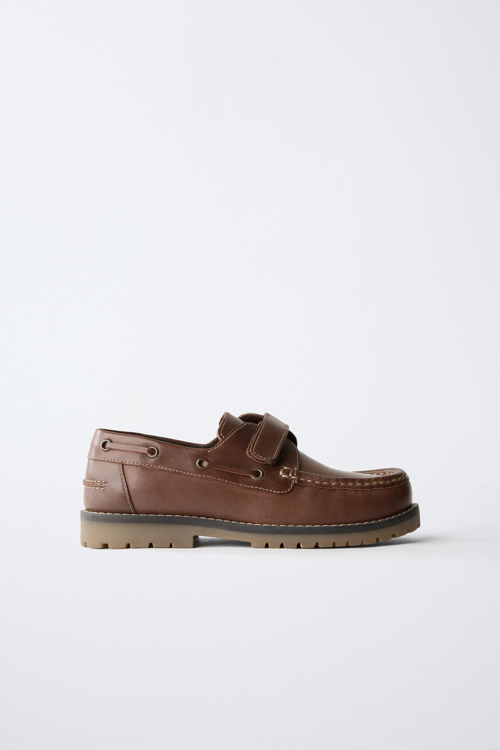 LEATHER BOAT SHOES - Zara фото 9