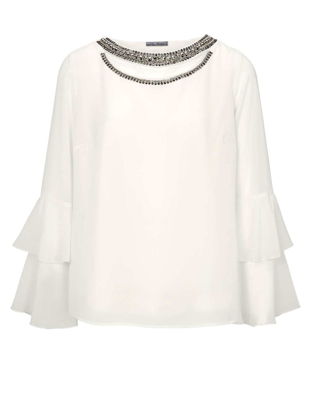 Блузка, экрю - Patrizia dini фото 2