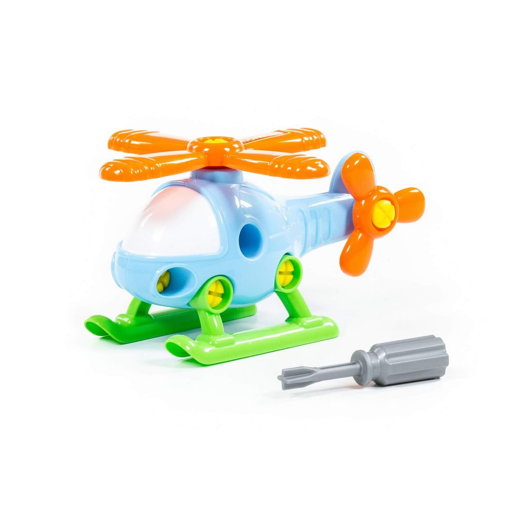 Конструктор-транспорт Вертолёт (16 элементов) (в пакете) - Полесье фото 6