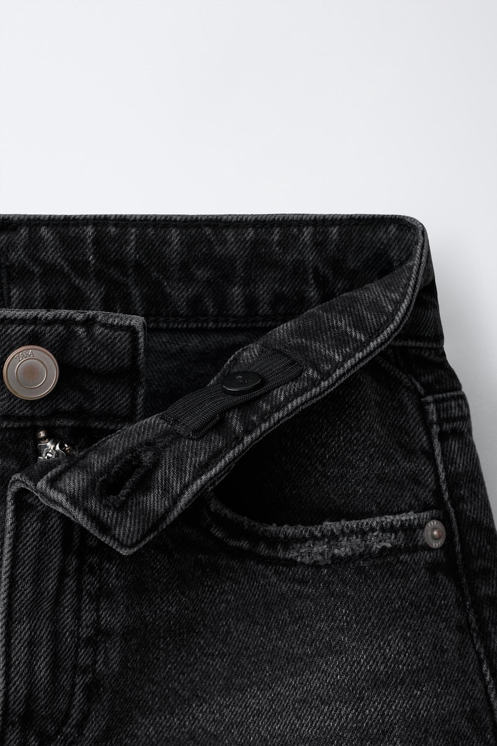 FALDA DENIM ROTOS / Negro - Zara фото 3
