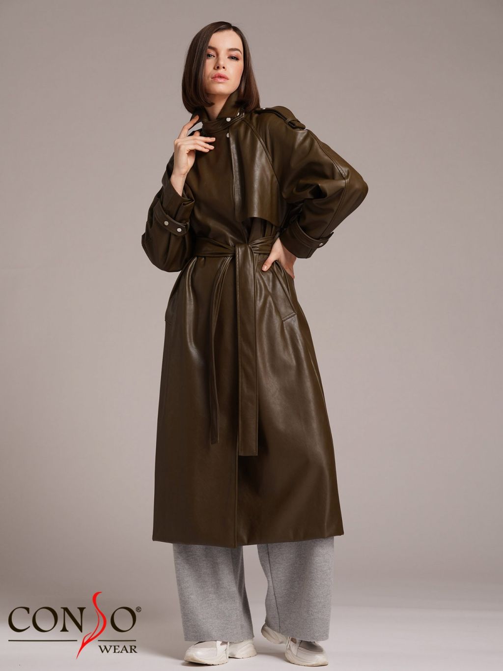 Conso/SL 210101 - khaki Тренч  фото 7