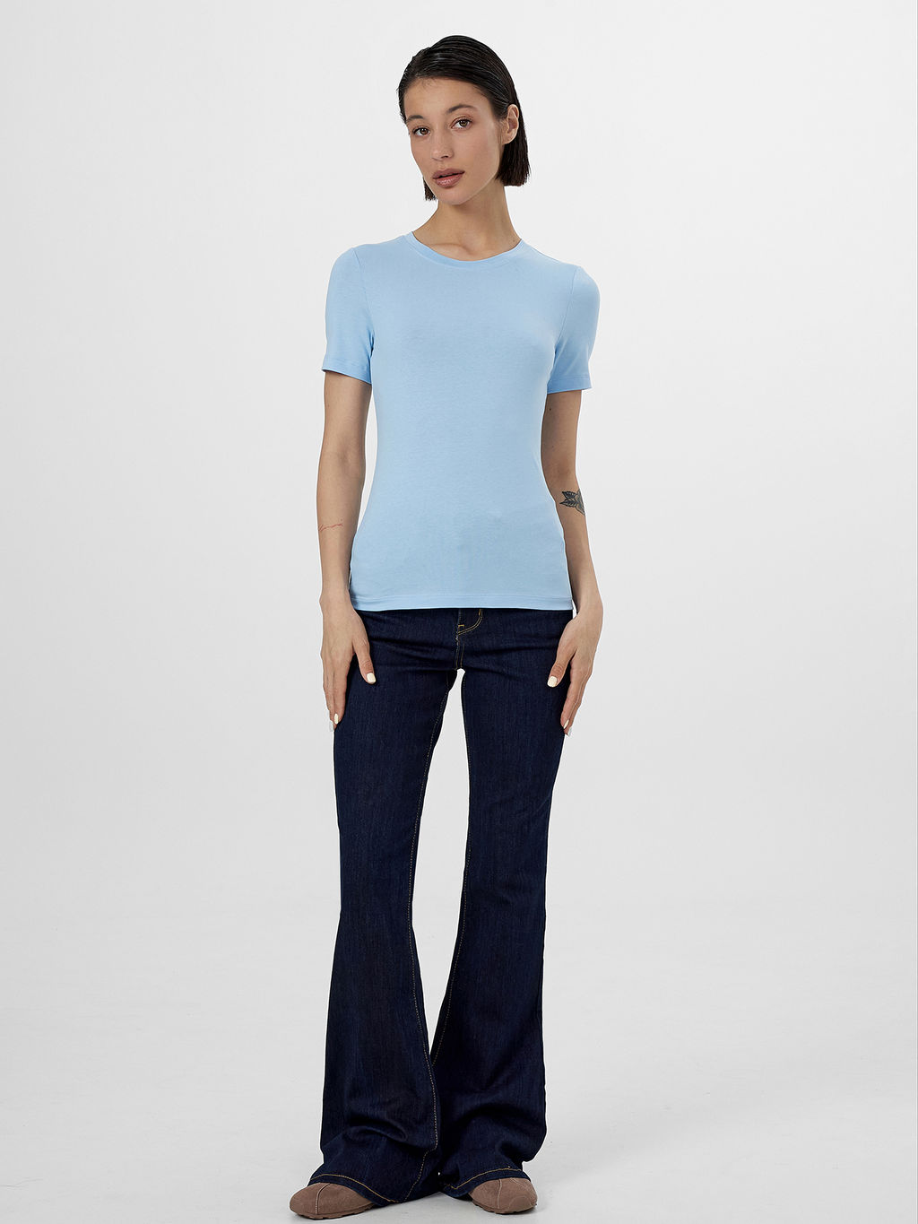 Футболка женская голубая - Mark formelle фото 3