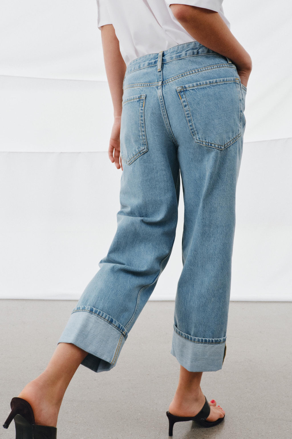 JEANS ZW COLLECTION RECTOS TIRO BAJO / Azul - Zara фото 5