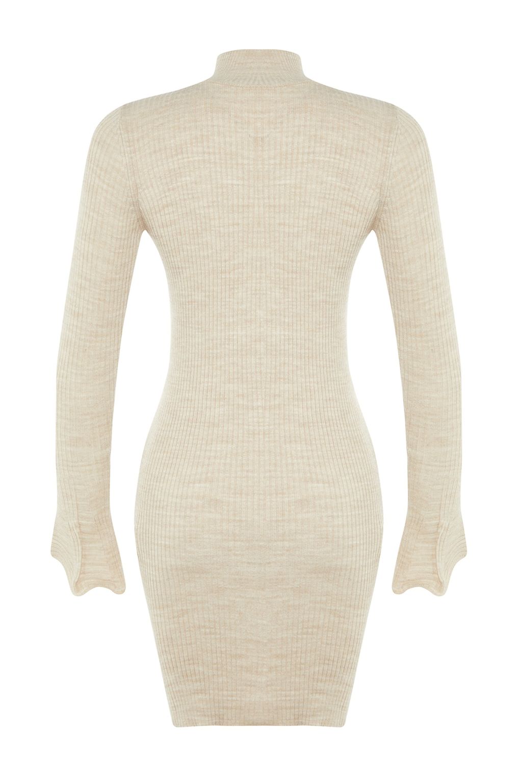 TRENDYOLMILLA Mavi Mini Triko Basic Dik Yaka Elbise TWOAW23EL01415  фото 15