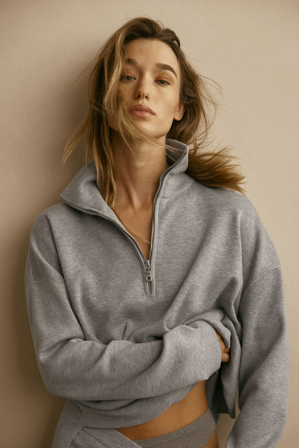 Jersey oversize con media cremallera - H&m фото 4