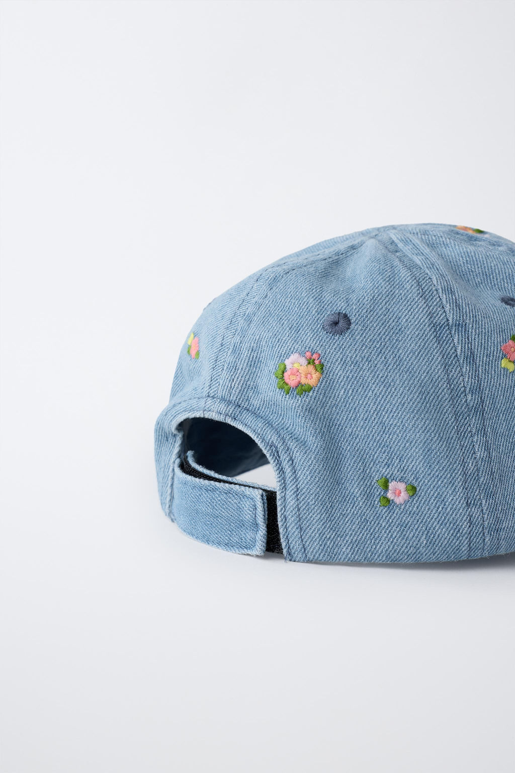 GORRA DENIM FLORES BORDADAS / Azul - Zara фото 3