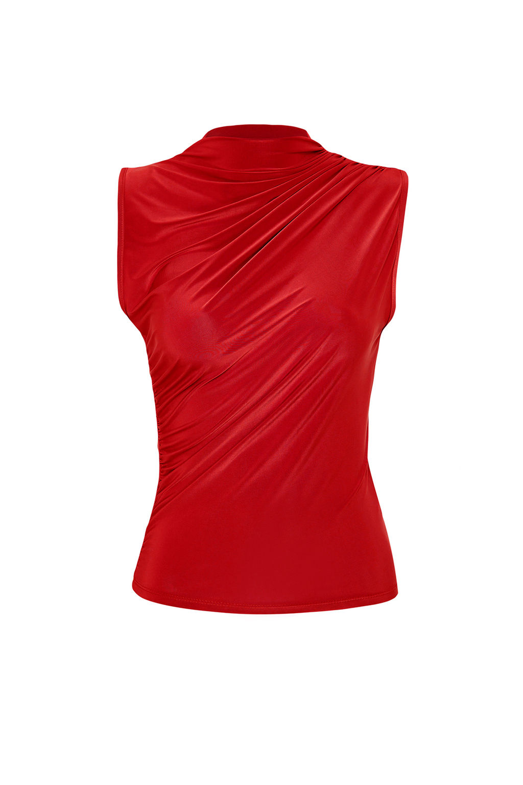 K?rm?z? S?f?r Kol Buzgulu Vucuda Oturan Esnek Orme Bluz TWOSS24BZ00486