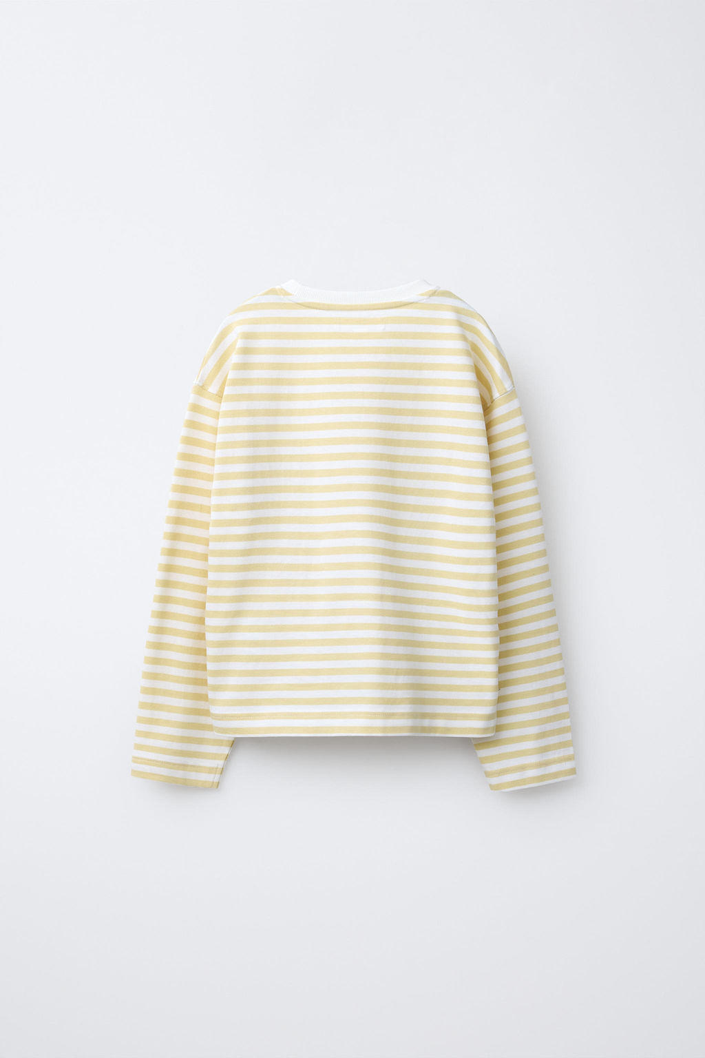 STRIPED T-SHIRT WITH EMBROIDERED HEART - Zara фото 2