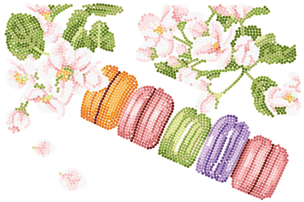 Кристальная (алмазная) мозаика ФРЕЯ ALVR-329 Макаруны 30 х 20 см