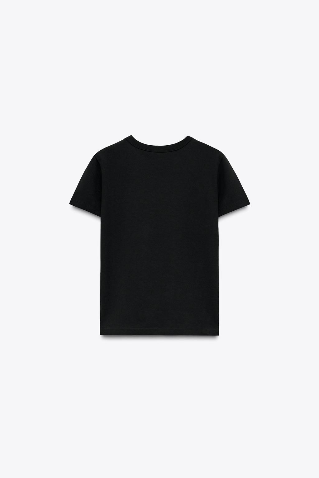 SHORT SLEEVE INTERLOCK T-SHIRT - Zara фото 15
