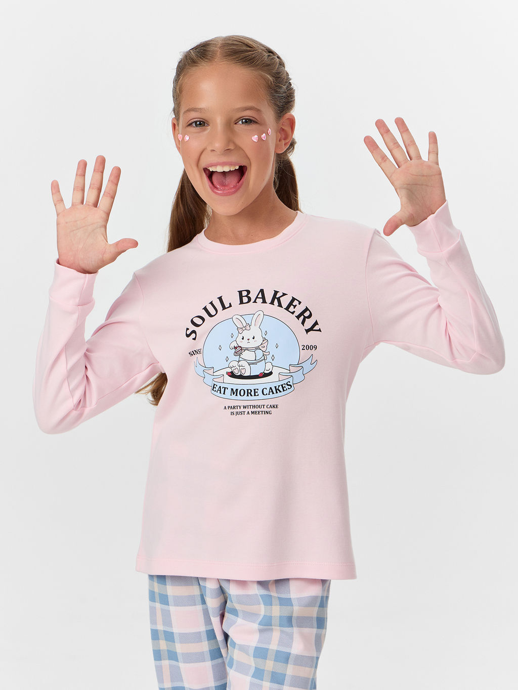 Комплект для девочек розовый с принтом soul bakeru - Mark formelle фото 3