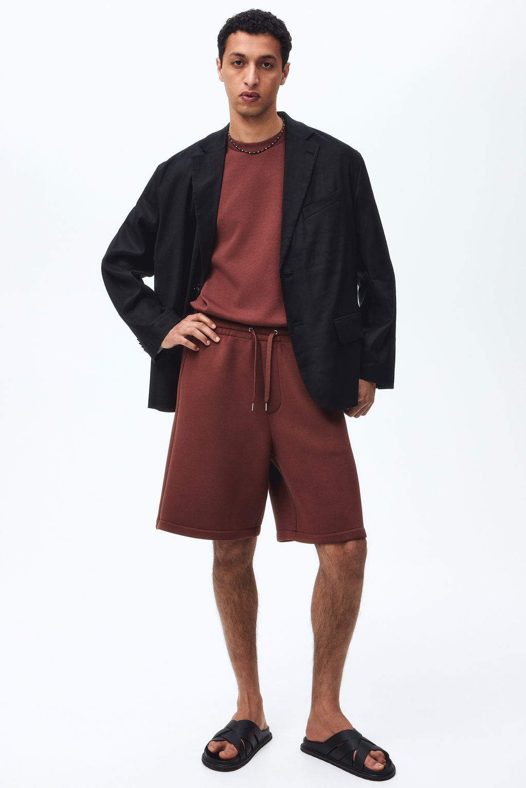 Pantal?n corto efecto neopreno Relaxed Fit - H&m фото 5