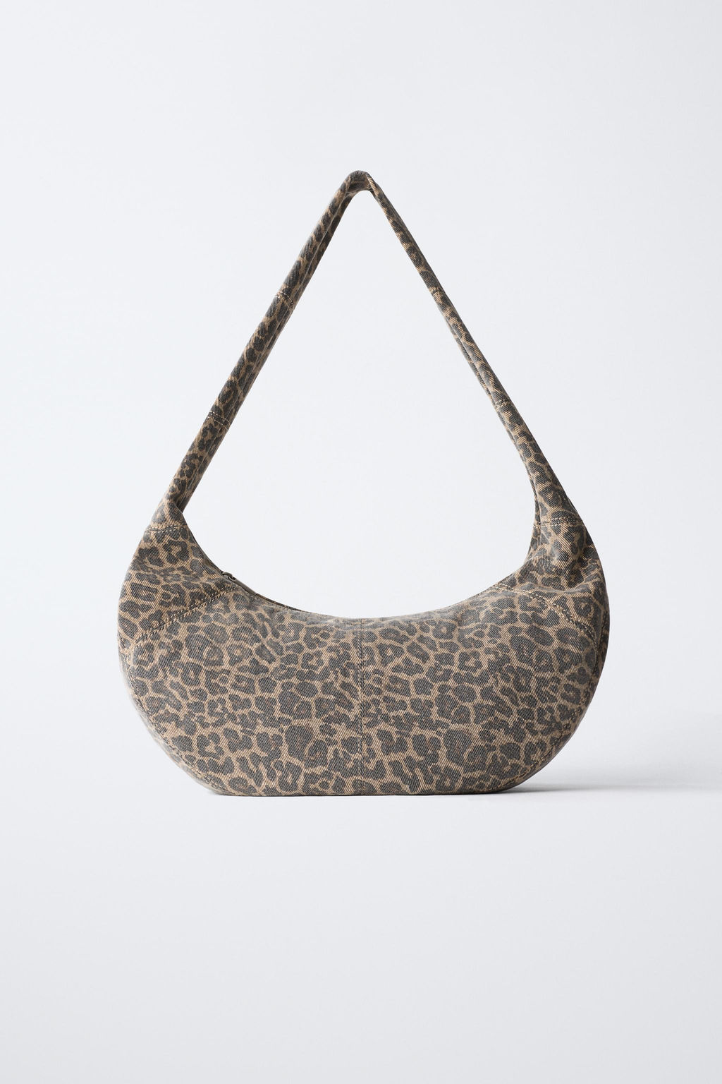 BOLSO SHOULDER ANIMAL PRINT / Negro