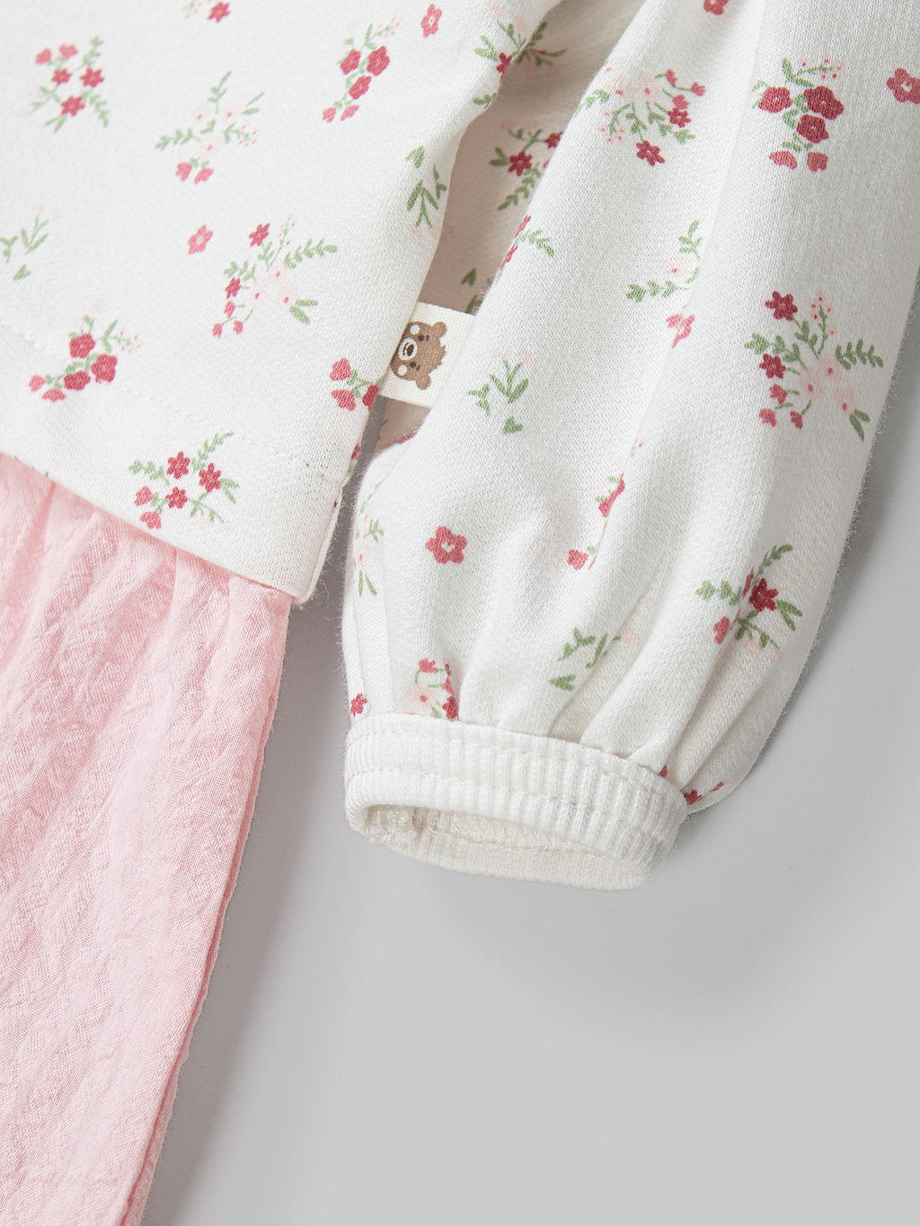 Платье с хлопковой юбкой Цветы 0+ - Bungly фото 5