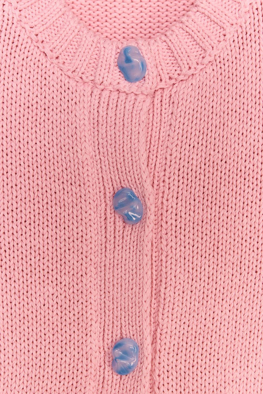 KNIT JACKET WITH STONE BUTTONS - Zara фото 6