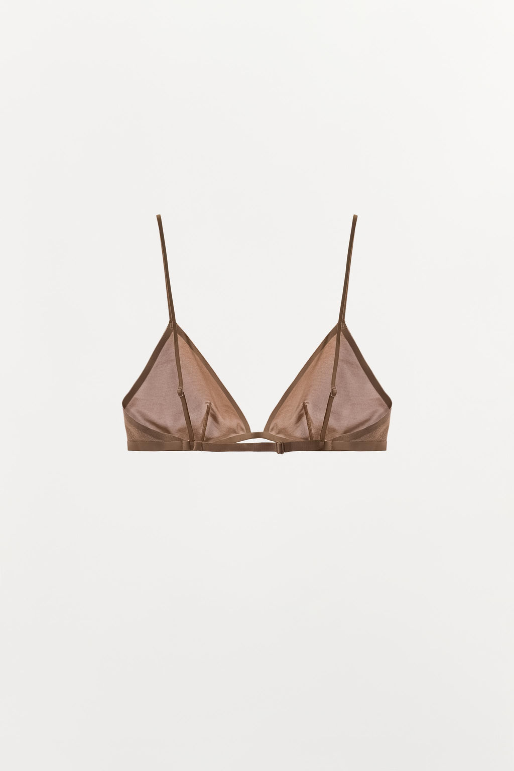BRALETTE TRIANGULAR CON POLIAMIDA / rosa claro - Zara фото 6