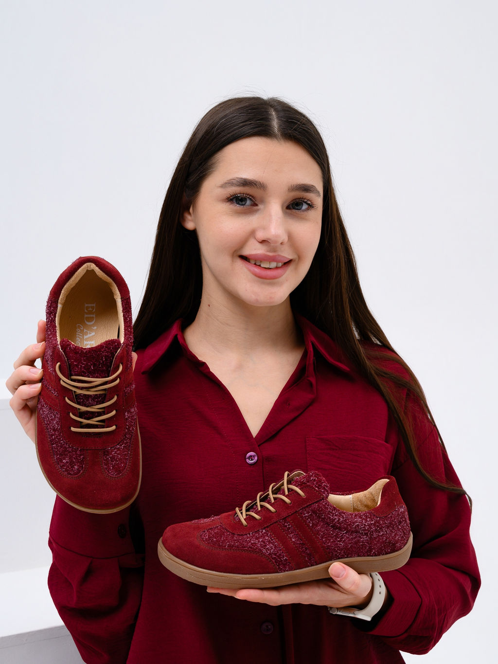 Кеды босоногие натуральная замша бордовые 184.natabr.Бордовая замша+бордовый джангл/Кожа