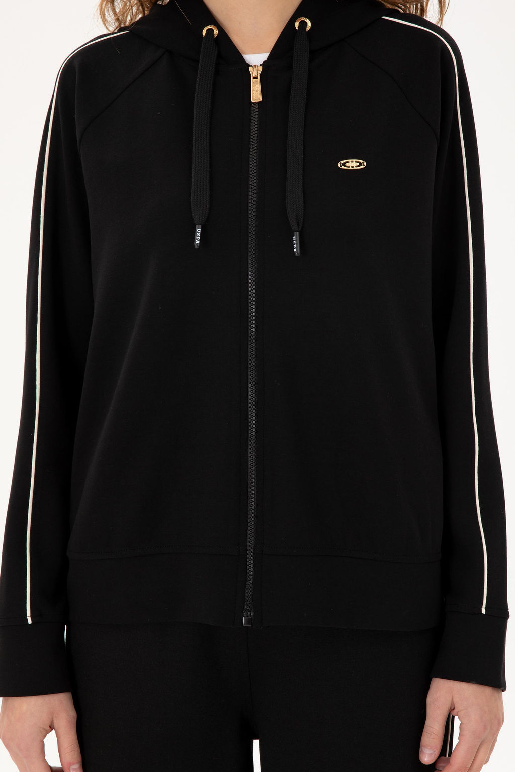 Женский черный свитшот Неожиданная скидка в корзине - U.s. polo assn фото 6