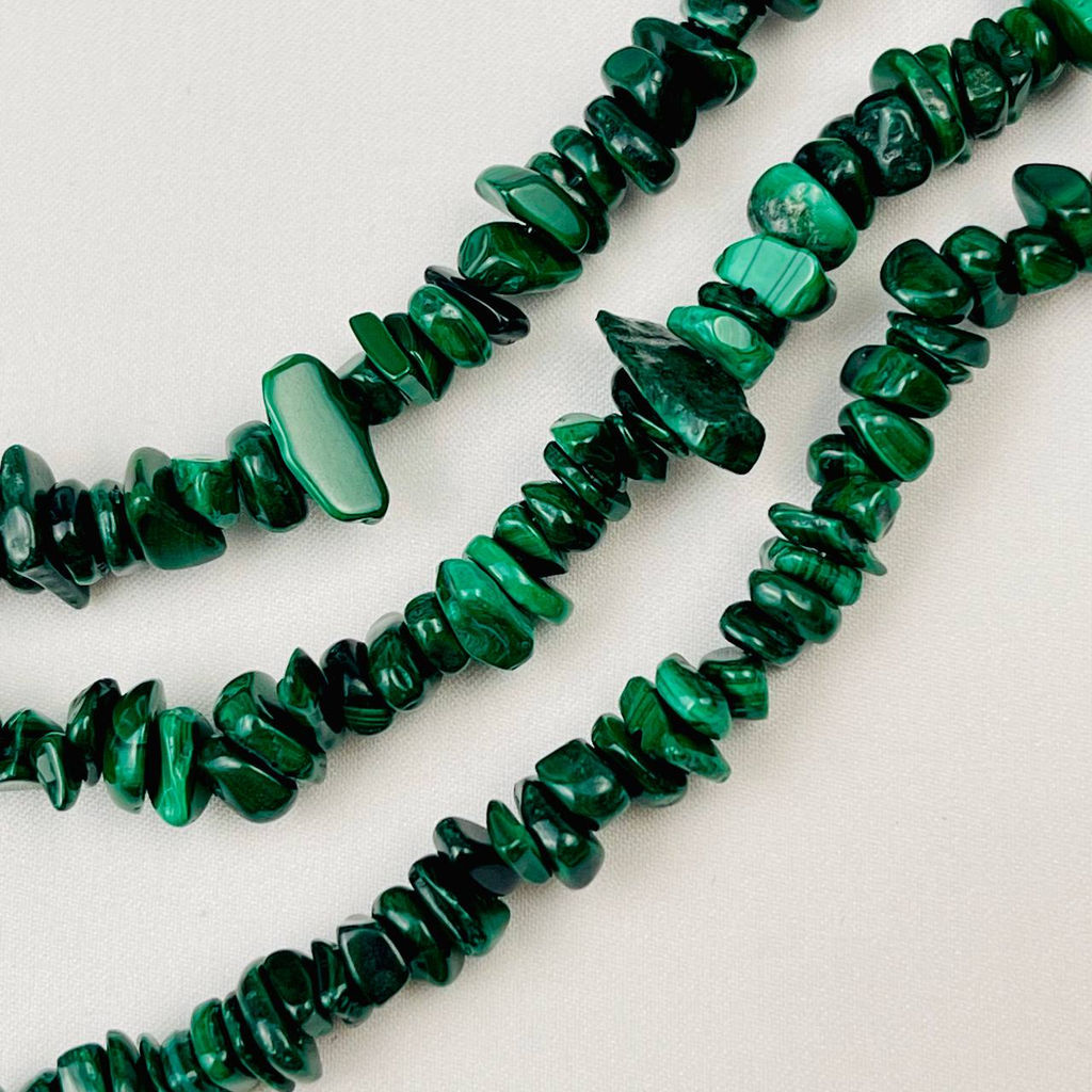 Бусины для украшений из Малахита крошка