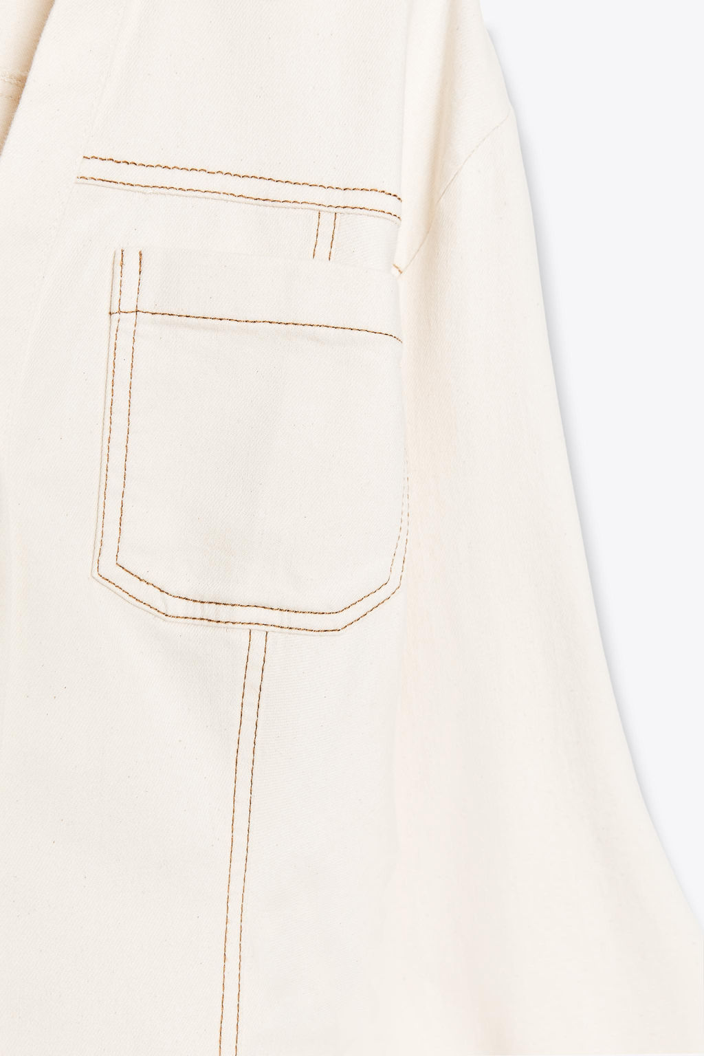 FITTED DENIM SHIRT - Zara фото 9