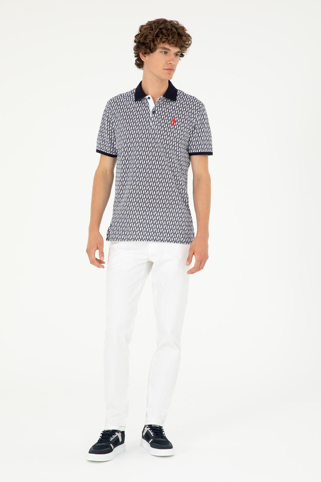 Мужская темно-синяя футболка Неожиданная скидка в корзине - U.s. polo assn фото 4