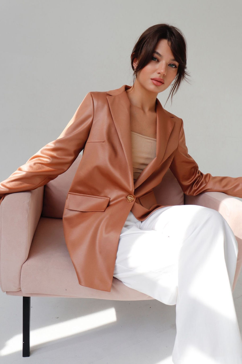 Жакет удлинённый с английским воротником - Martichelli фото 156