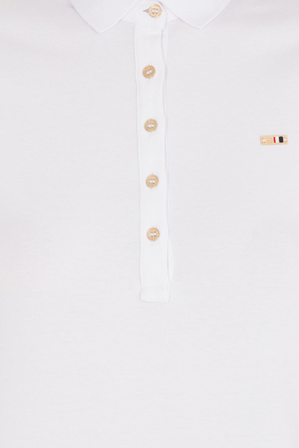 U. S. Polo Assn Женское белое трикотажное платье с воротником-поло - U.s. polo assn фото 5