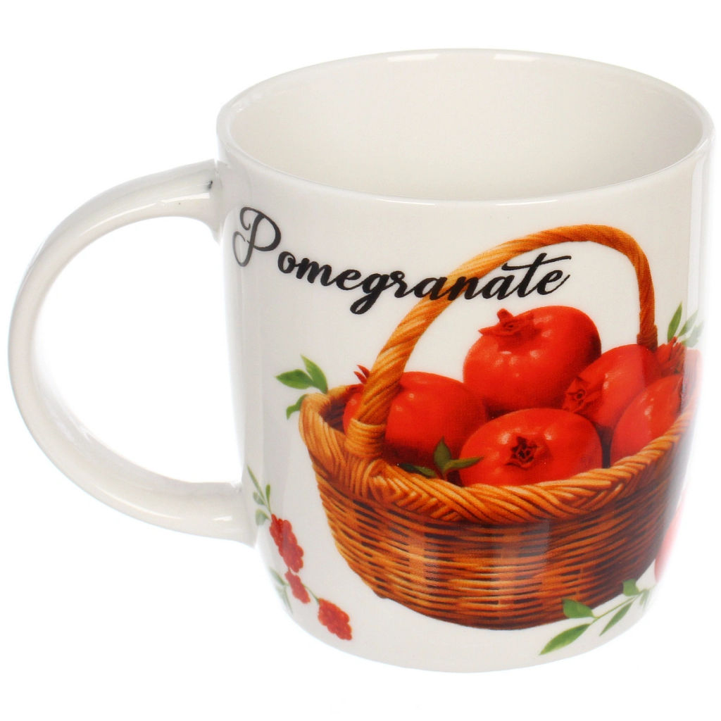 Цена за 2 шт. Кружка керамическая 330мл "Гранаты", микс рисунков