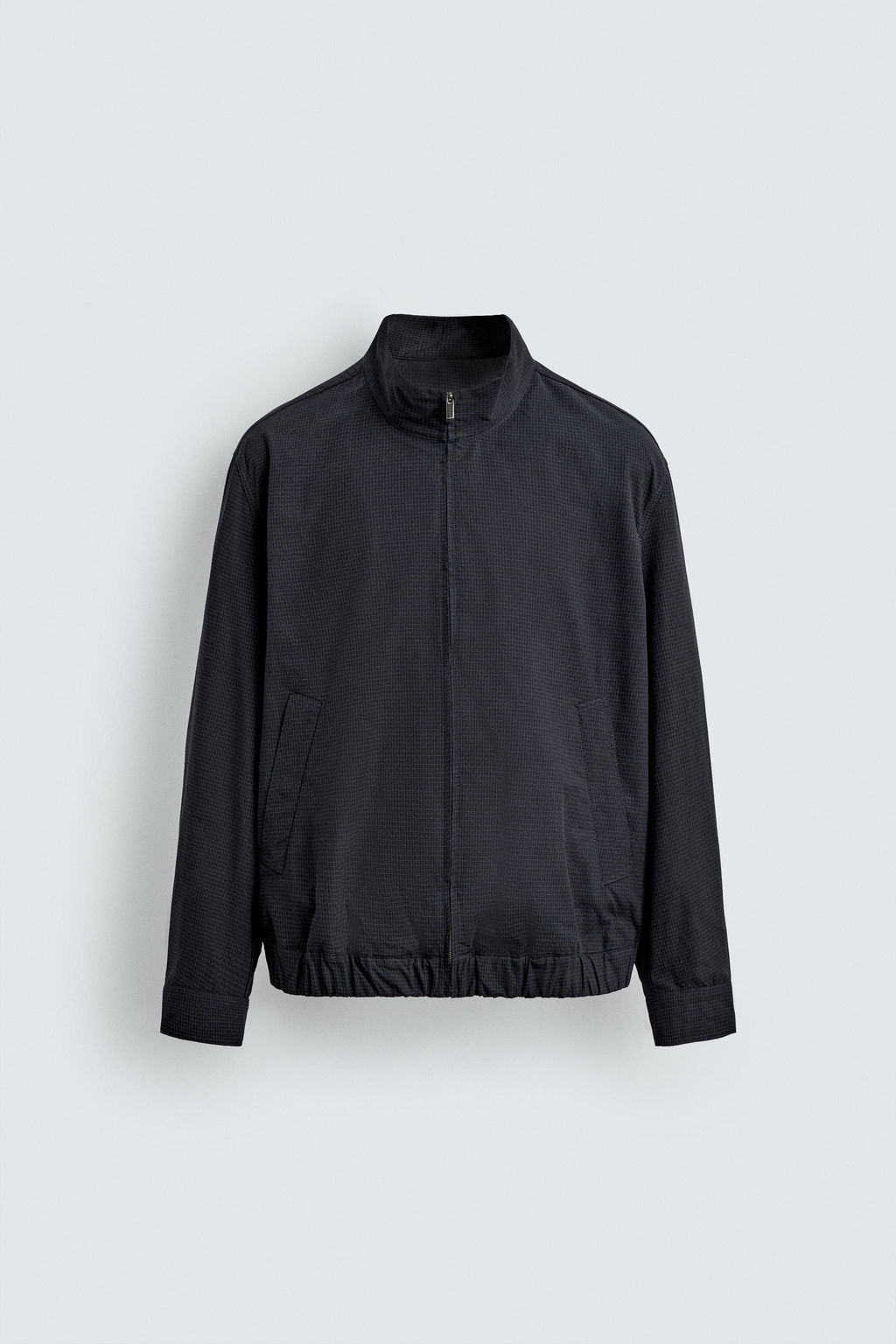 CAZADORA BOMBER REGULAR FIT CUADROS / Azul - Zara фото 8