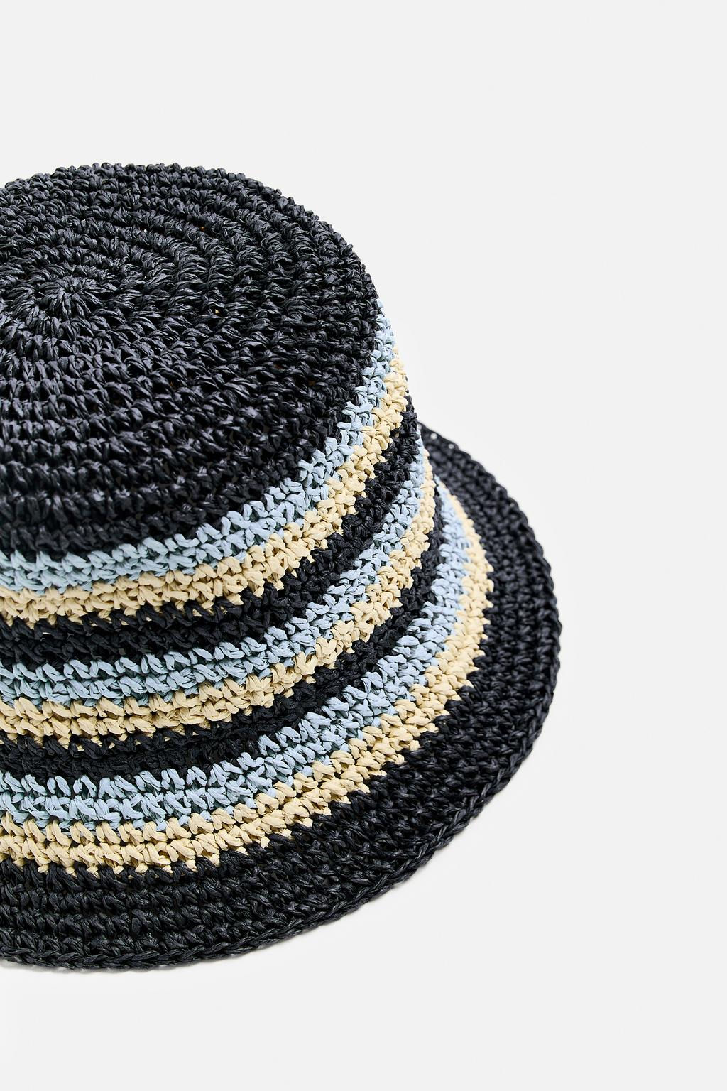 STRIPED CROCHET HAT - Zara фото 12