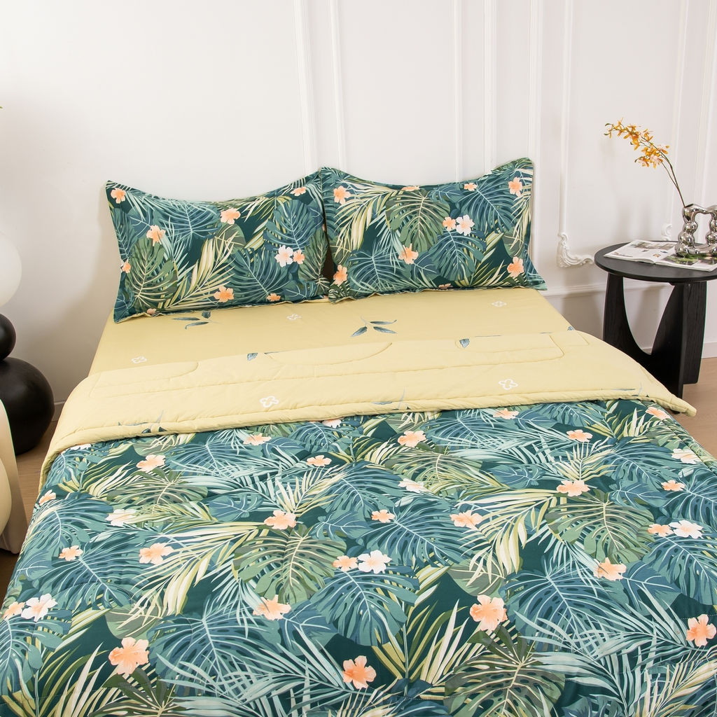 Комплект постельного белья Сатин с Одеялом 100% хлопок OB156 Евро 50-70 2 шт - Ситрейд фото 4