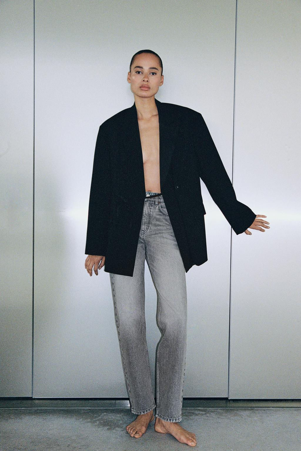 TRF MOM FIT HIGH-WAIST JEANS - Zara фото 48