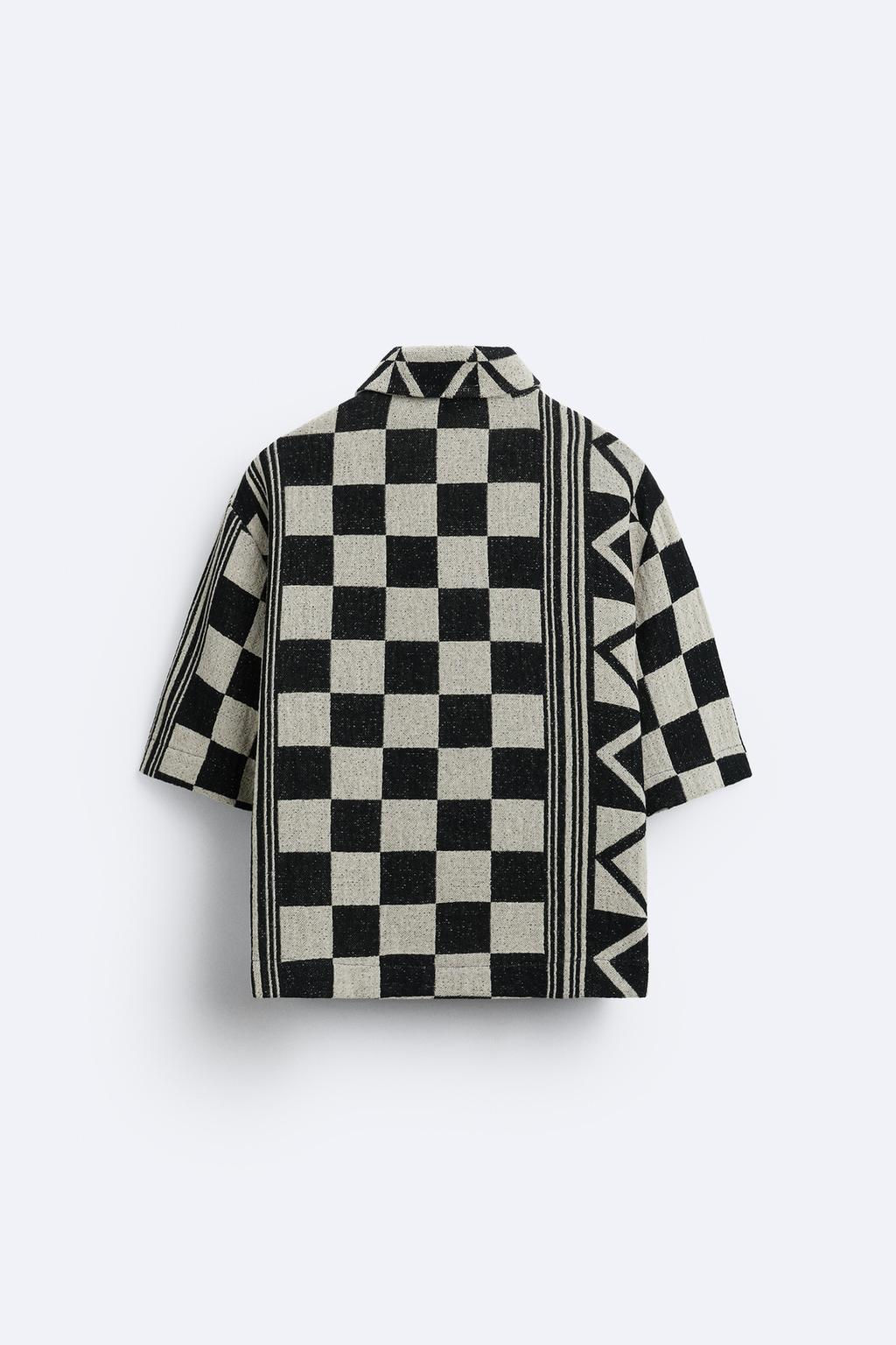 GEOMETRIK JACQUARD GOMLEK - Zara фото 8