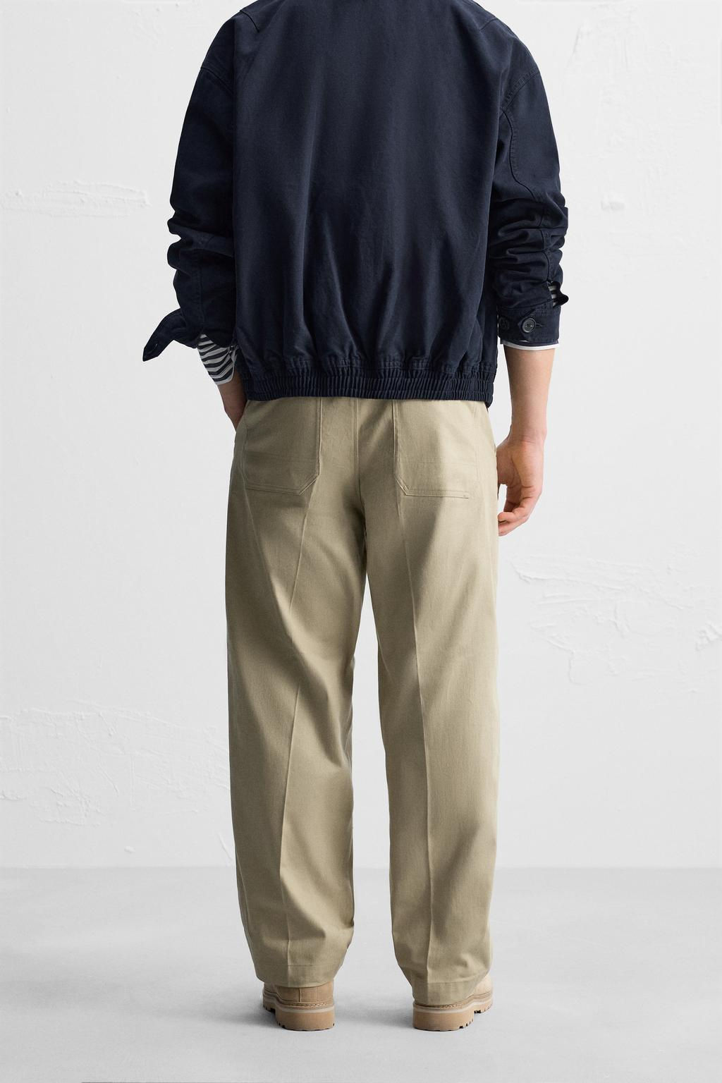 STRAIGHT-LEG ZIP TROUSERS - Zara фото 3