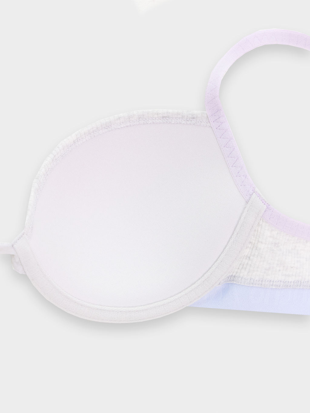 Бюстгальтер t-shirt женский серый в рубчик серый меланж 4306-А комбинированный 512527 - Mark formelle фото 8