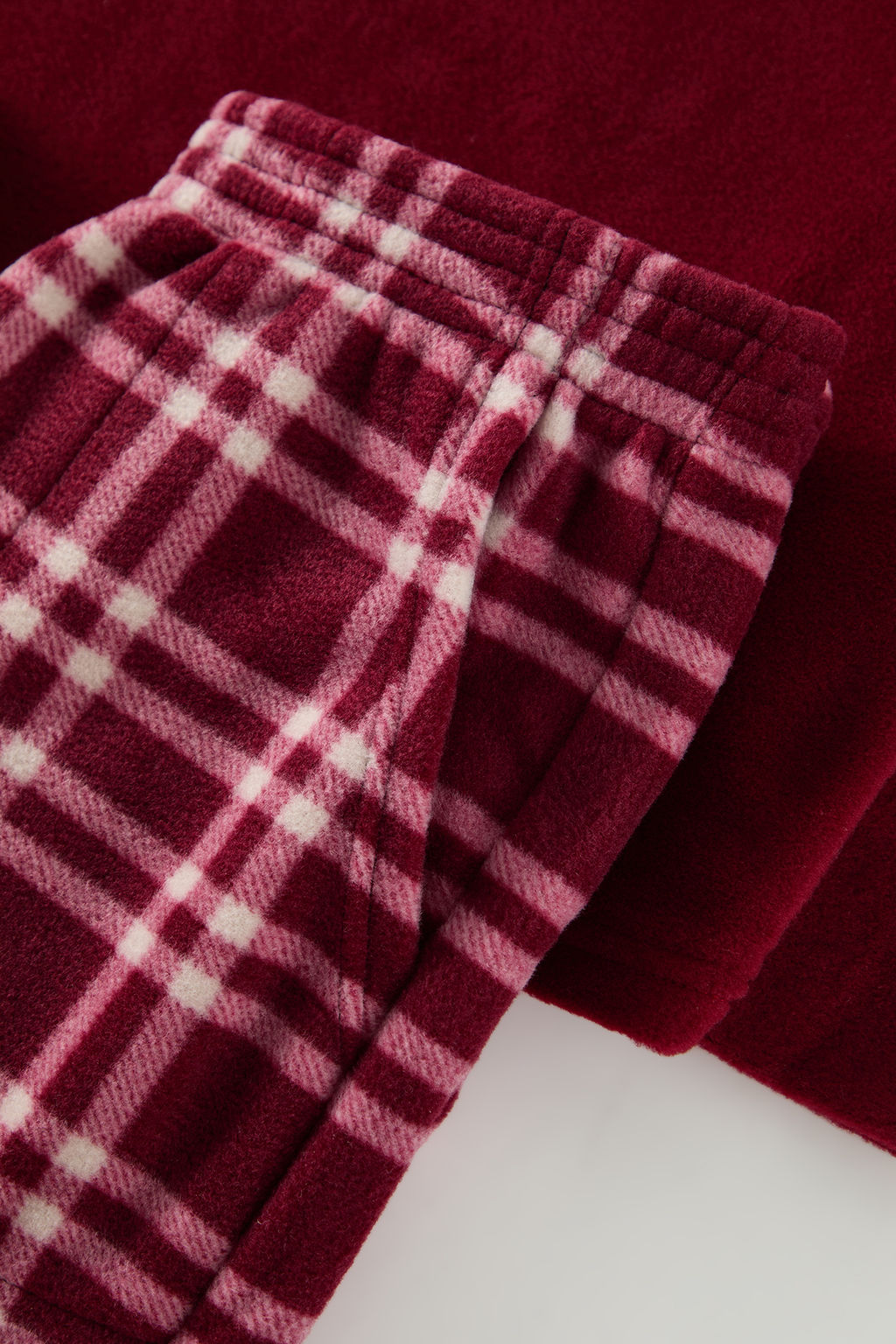 Bordo Polar Ekose Orme Pijama Tak?m? TEDAW25PT00035 - Trendyolmilla фото 2