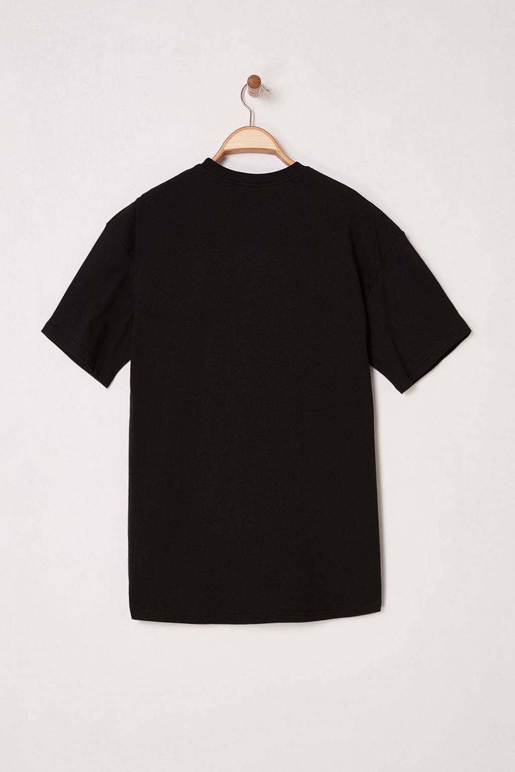 TRENDYOL MAN Siyah Oversize/Genis Kesim Bisiklet Yaka Bask?l? %100 Pamuk T-Shirt TMNSS25TS00168 - Trendyolmilla фото 3