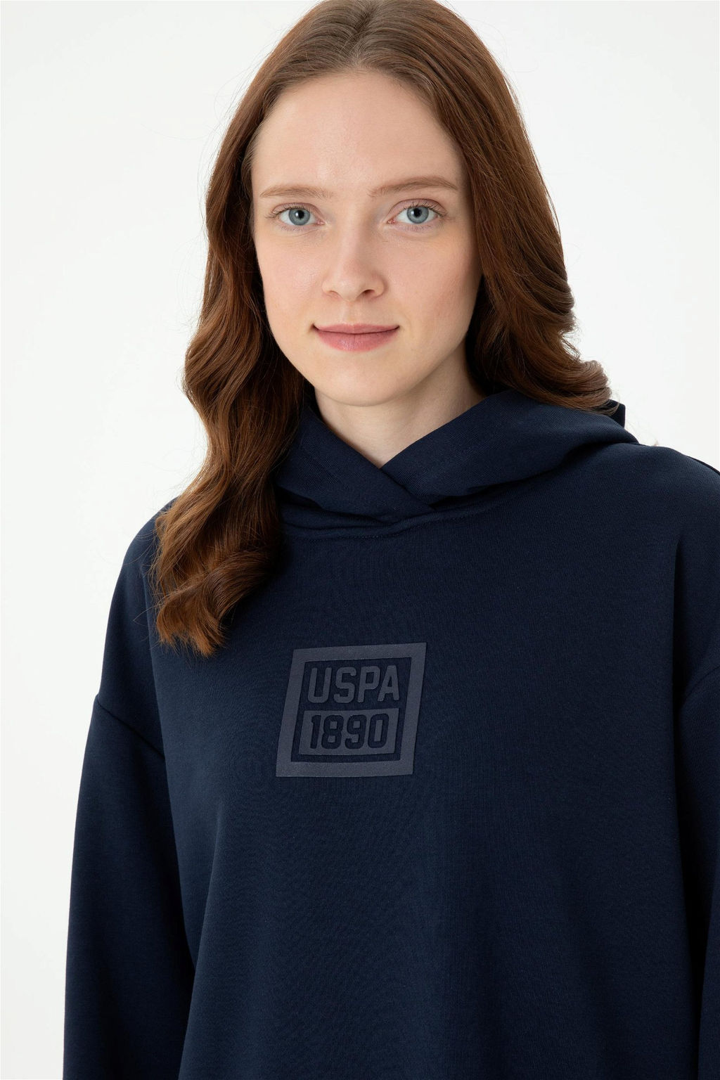 Женская темно-синяя толстовка с капюшоном Неожиданная скидка в корзине - U.s. polo assn фото 2