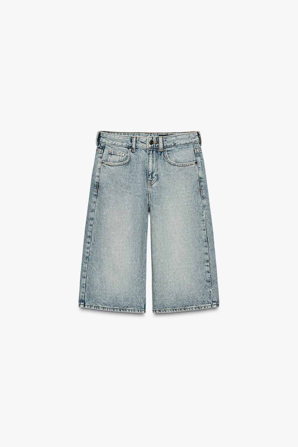 ZW COLLECTION DENIM BERMUDA SHORTS - Zara фото 12