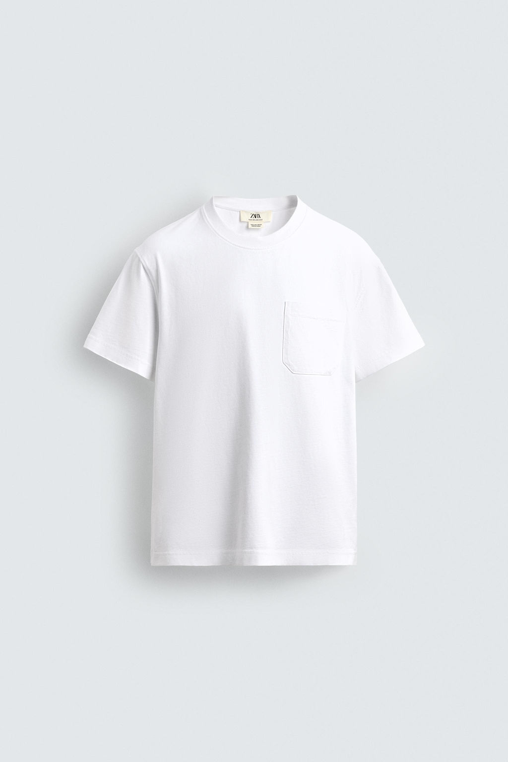 RELAXED FIT T-SHIRT WITH POCKET - Zara фото 7