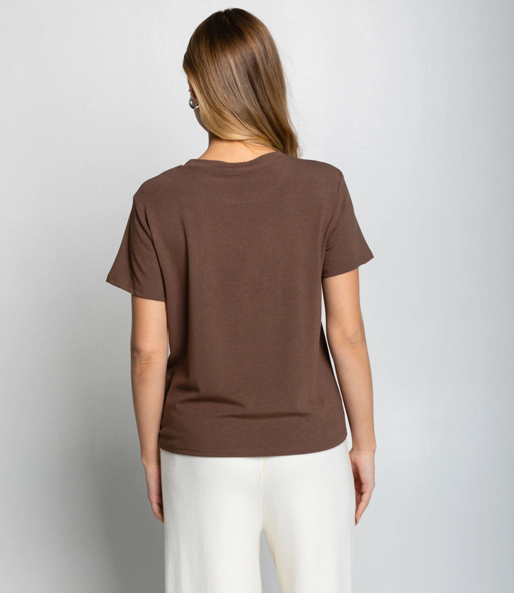 Футболка #КТ623 (5), коричневый - Dommod фото 3