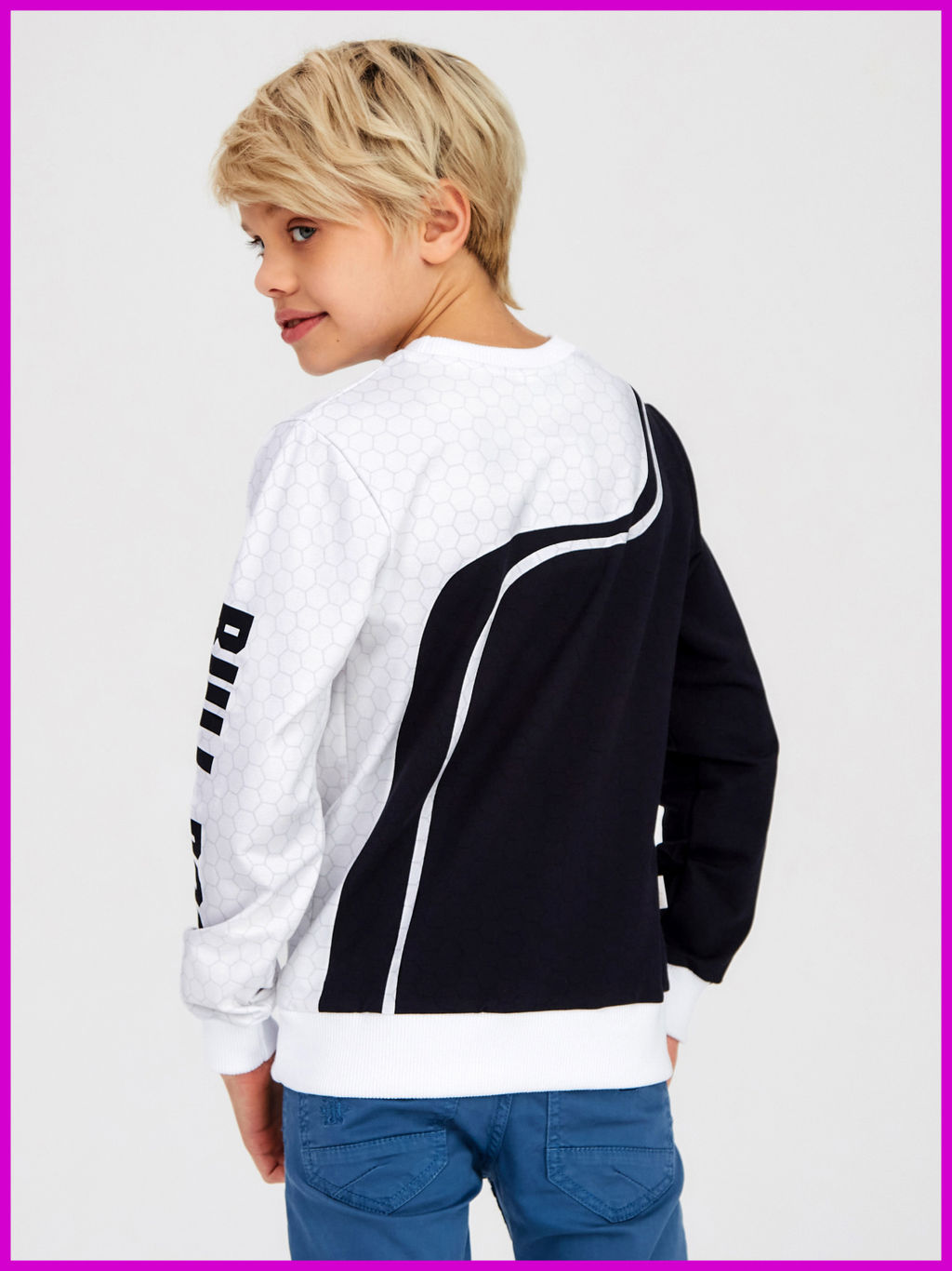 Свитшот "БульДог",чёрно-белый