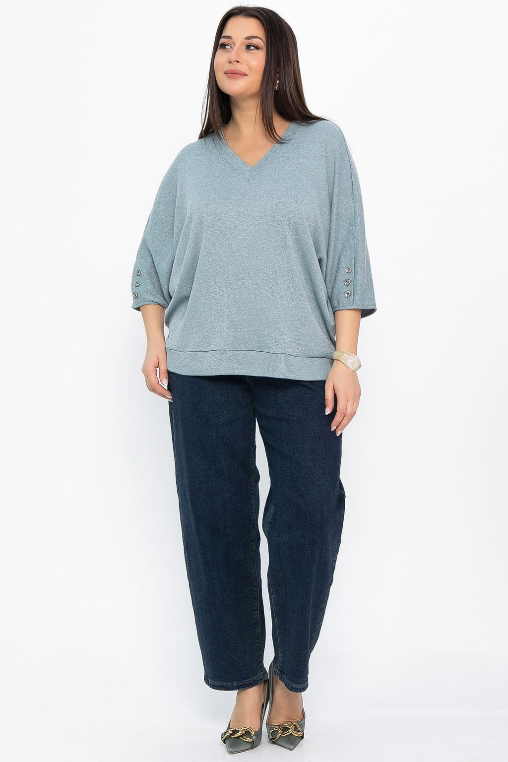 Блуза Вэнсдей (ментоловая) Б14823-4М