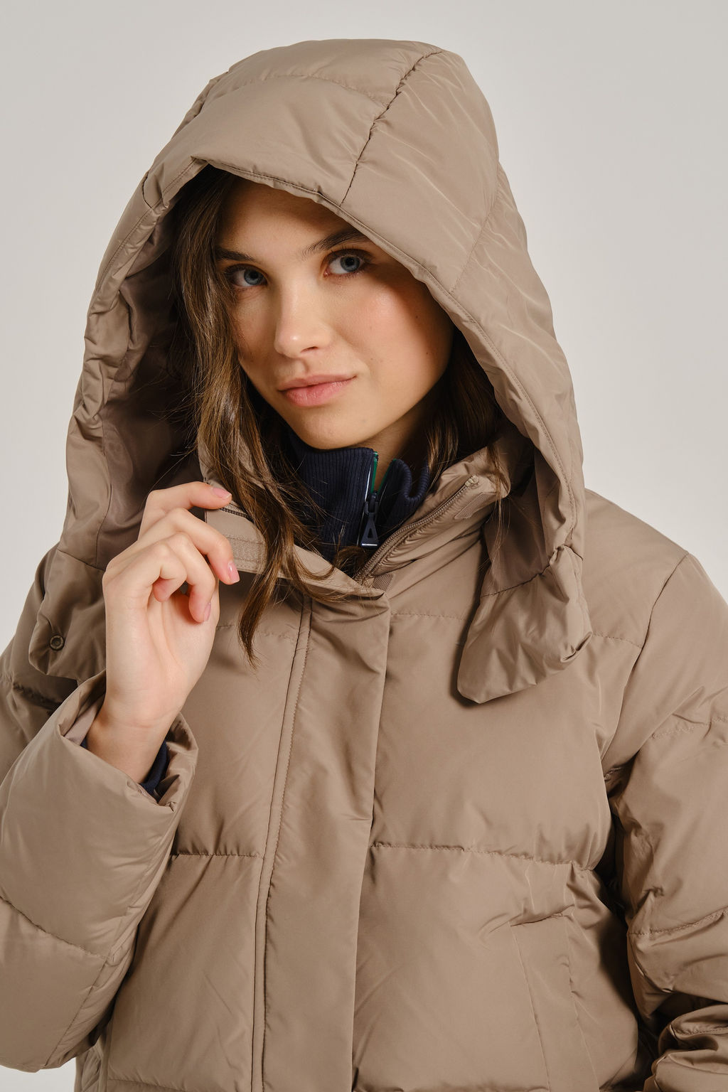 Пуховик короткий Светло-коричневый TRN Down Jacket - Anta фото 5