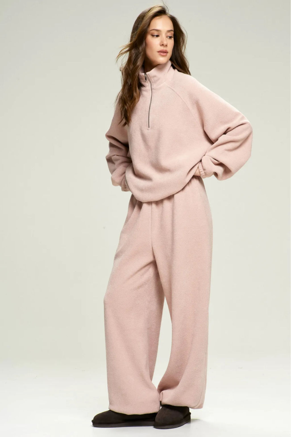 Анорак из плюша с начесом Pink