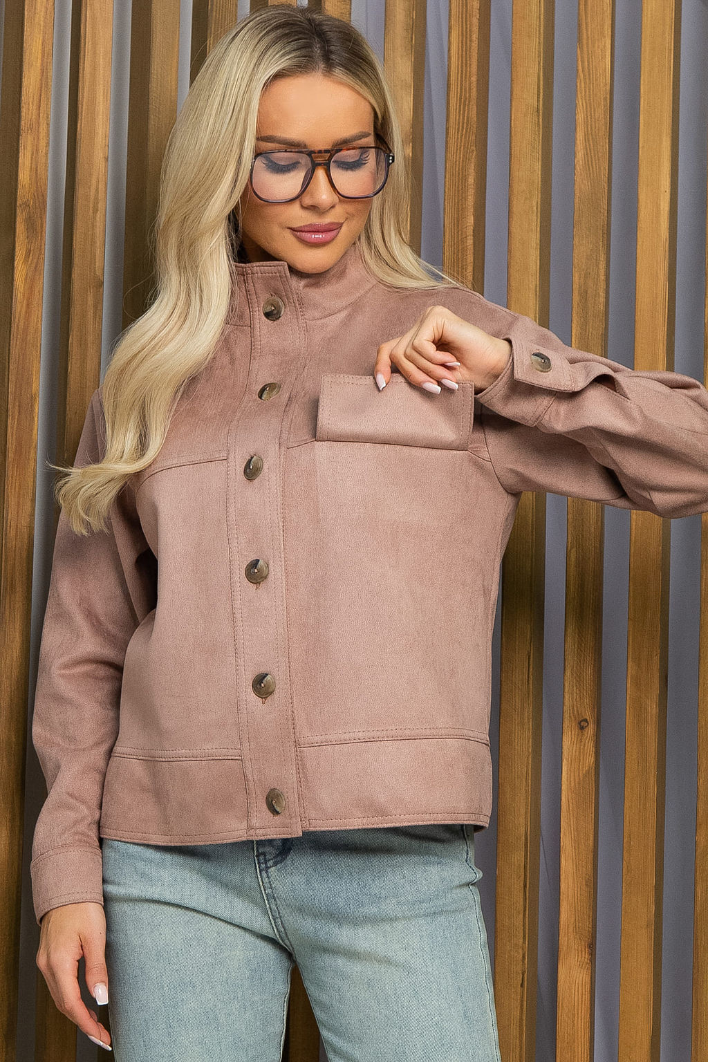 Бомбер Октавия (чайная роза) Б13357-2М - Lt collection фото 6